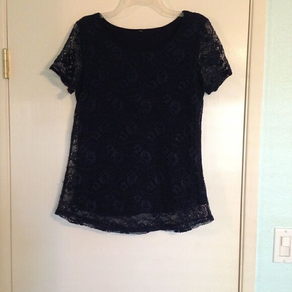 Leo and Nicole lace lined blouse M - Picture 1 of 6